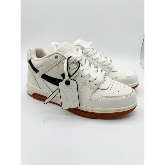 Off-White Men's "Out of Office" runner sneakers in two-tone calf leather - Picture 2 of 12